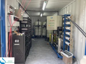 containerized reverse osmosis system inside