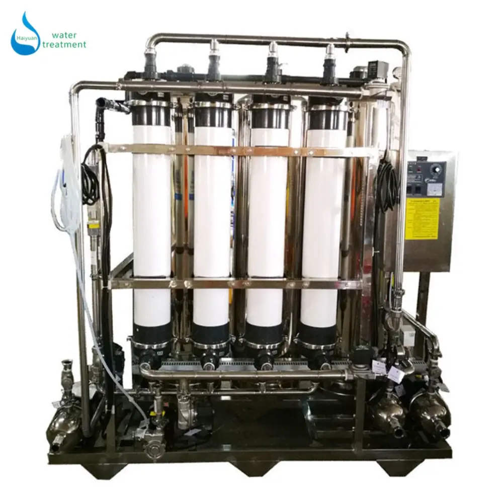 Ultrafiltration system showing filter elements and membranes