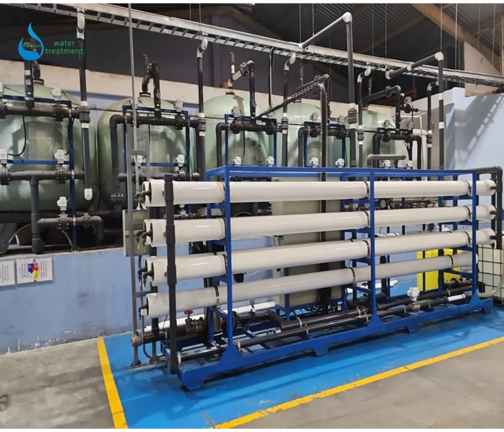 Industrial reverse osmosis system for large-scale use