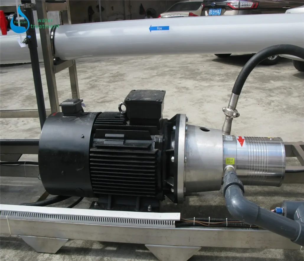 High pressure pump in seawater reverse osmosis system