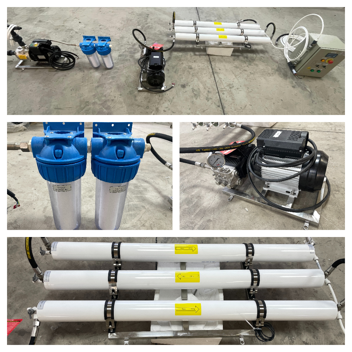 150L/H skid-free seawater maker